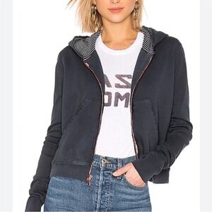 Frank & Eileen Distressed Zip-Up Hoodie | Size L